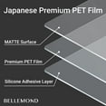 thumbnail image 2 of - 2 SET - Japanese Smooth Kent Paper Screen Protector Compatible with iPad 10.2" - Nib Friendly, Matte PET, 2 of 5