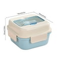 thumbnail image 3 of CQCYD under $5 Adult Lunch Box, Stackable Lunch Containers, Bento Box with Utensil Set, Leak-Proof Lunchbox for Dining Out, Work, Picnic, Microwave Dishwasher Freezer Safe, 3 of 6