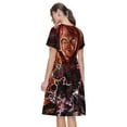 thumbnail image 7 of Lsque Chucky Print Women's Casual Dress T-Shirt Summer Short Sleeve Scoop Neck Swing Dresses, 7 of 7
