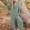 Green, variant on Womens Long Sleeve Jumpsuits Casual One Piece Loose Stretchy Jumpsuit Wide Leg Long Pant Rompers with Pockets