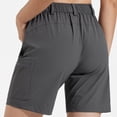 thumbnail image 5 of Pantalones Cortos Deportivos, Cómodos Pantalones Cortos De Senderismo, 4 Bolsillos Con Cremallera, Cintura Elástica Para Exteriores Para Mujeres Mgaxyff Otros, 5 of 5