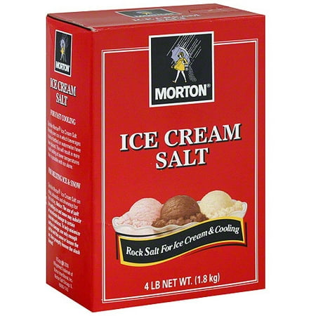 Morton Ice Cream Salt, 4 lb (Pack of 8)