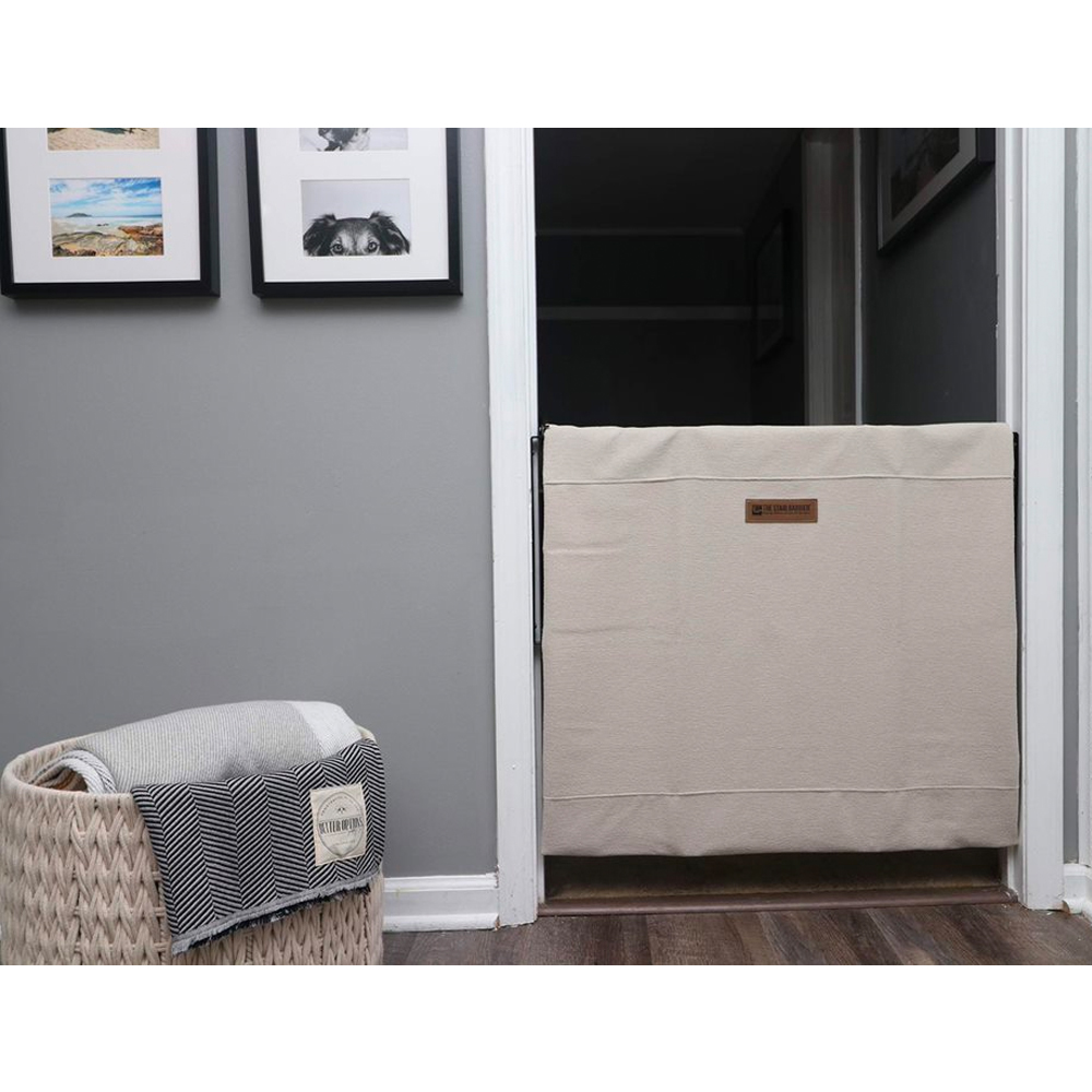 Open Box 27 to 42.5 Inch Wall to Wall Single Panel Swing Gate, Pebble