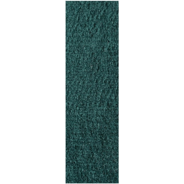 Galaxy way Rubber Marine Backing Solid Color Runner Green - 4' x 24' Area Rug