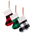 thumbnail image 6 of WRITWAA Xmas Stockings Plush Fabric for Pen Storage Christmas Tree Hanging Decor 6Pcs, 6 of 8