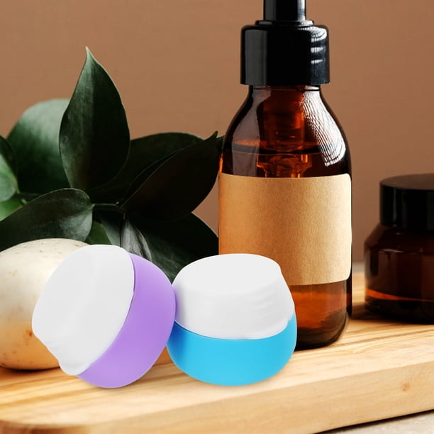 unbranded 2Ud De Silicona Para Cosméticos Con Tapa Para Almacenaje Y Uso En Viajes
