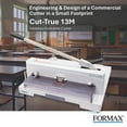 thumbnail image 2 of Formax Cut-True 13M 14.5” Guillotine Paper Cutter w/ LED Laser Line Off White (CUT-TRUE 13M), 2 of 6