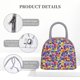 thumbnail image 4 of Disketp The Garden Tricolor Pansy Flower Bolsa Térmica para Almuerzo, Lonchera con Abertura Amplia y Gran Capacidad, Organizador Reutilizable para Mujeres, Hombres y Adultos, 4 of 6