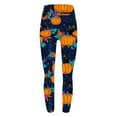 thumbnail image 4 of Idoravan Women's Casual Pants Women's Leggings Halloween Women's Printed Casual Yoga Pants Trousers Navy L, 4 of 6