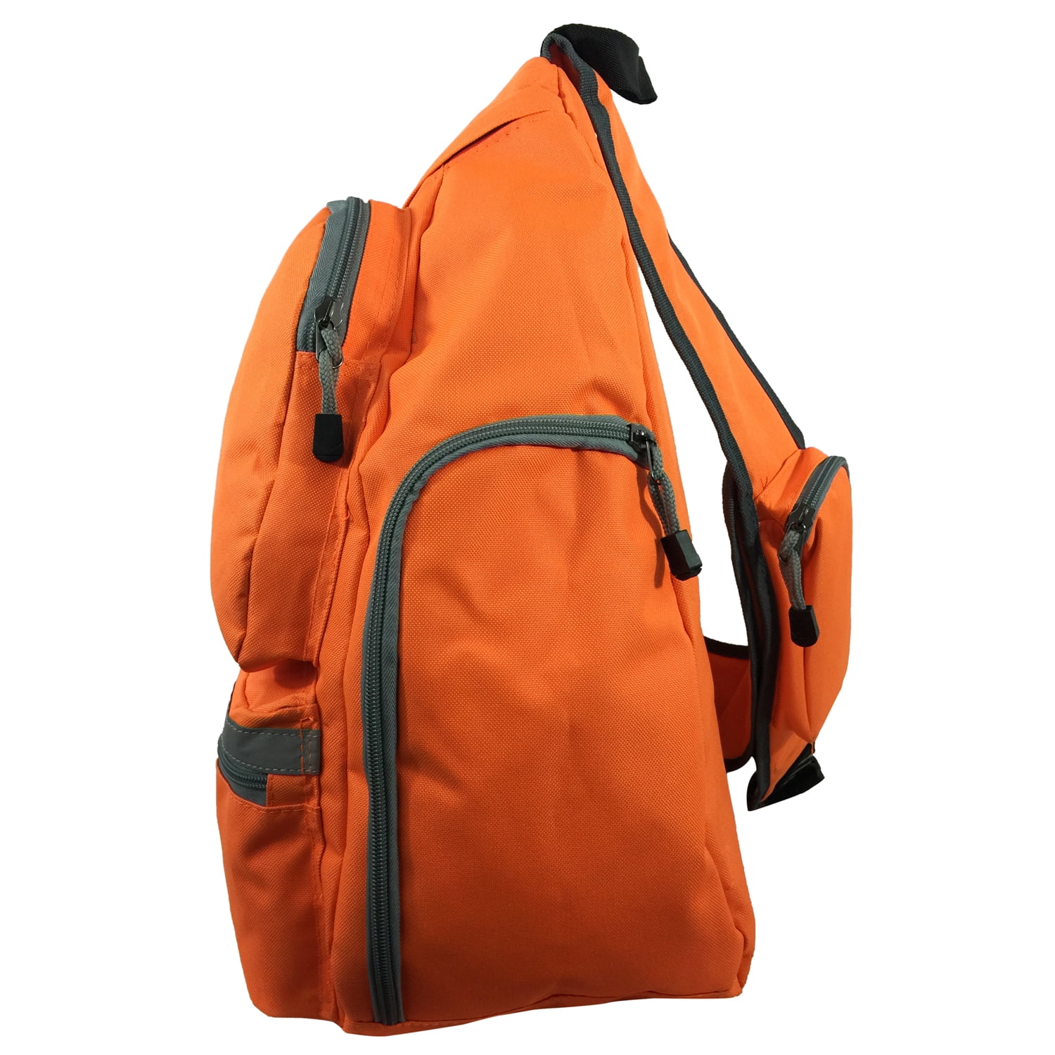 K-Cliffs XL 20 inch Unisex Reflective Sling Backpack Student Bookbag Travel Daypack Safety, Neon Orange, 100% Polyester
