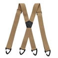 thumbnail image 4 of Tirantes elásticos y resistentes para hombre, accesorios de disfraces, ajustables y cómodos de 3,8 cm (1,5 pulgadas). Beige 4 ganchos, 4 of 8