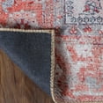 thumbnail image 5 of Vintage Oriental Floral Polyester Indoor Area Rug, 5'7"X 8'9", Berry Red by Blue Nile Mills, 5 of 10
