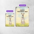 thumbnail image 5 of Cute Whippet Loves Dad Happy Father's Day Vertical Metal Aluminum Sign Dog Lover Wall Art Home Decor - 12008, 5 of 5