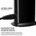 thumbnail image 4 of USB Charging Station Hub, Portable Smart 6A 30W 6 Port USB Wall Charger, Desktop Charging Multi Ports Rapid Adapter for Cellphones iPad iMac MacBook Camera PC & Laptop (Black), 4 of 7