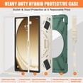 thumbnail image 5 of SaniMore for Samsung Galaxy Tab A9 Case (8.7" 2023 SM-T550 SM-P550), Rotating Handle Shoulder Strap Bracket Drop Resistant Tri-layer Heavy Duty Protective Shcokproof Tablet Cover, Emeraldgreen, 5 of 18