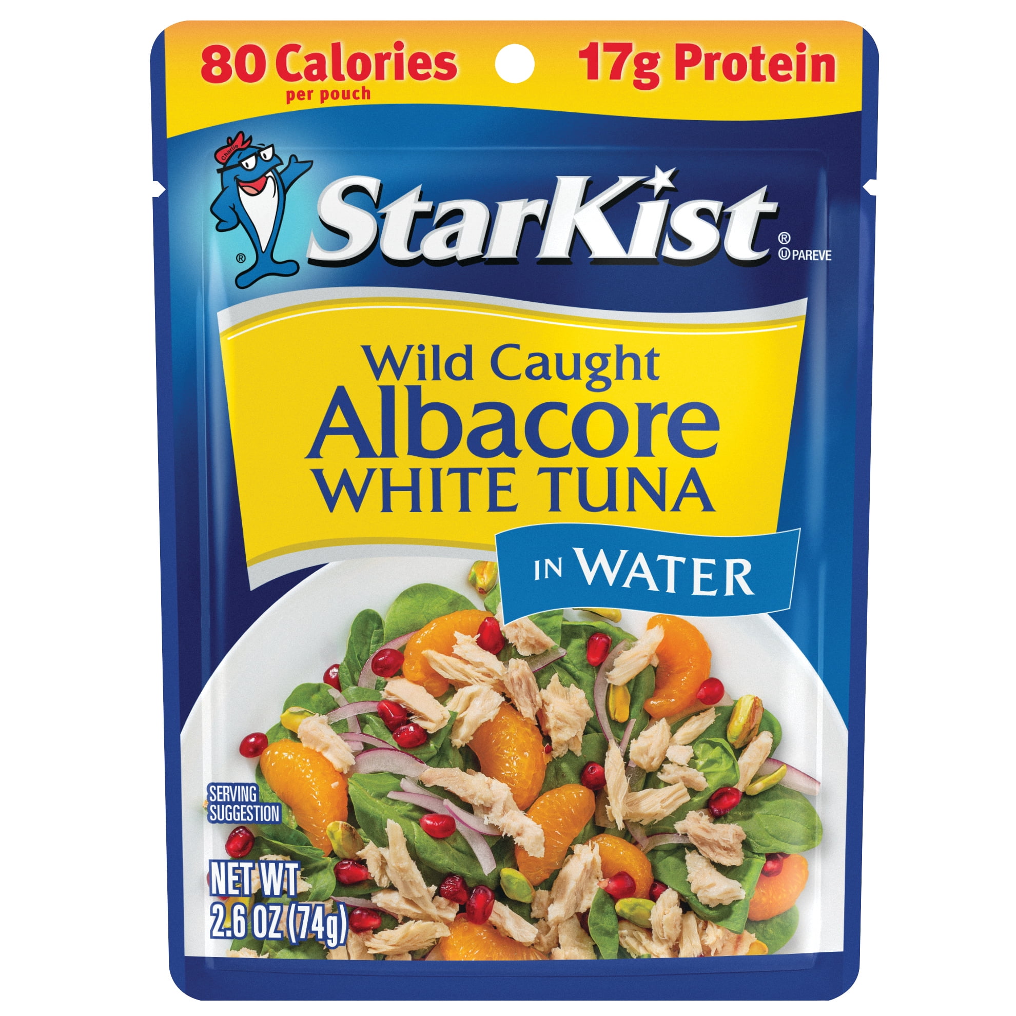 StarKist Albacore White Tuna in Water, 2.6 oz Pouch