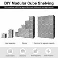 thumbnail image 5 of 20-Cube DIY Plastic Cube Storage Organizer with Doors, 5 of 9