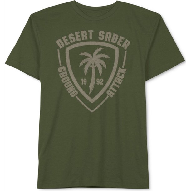 Jem - Camiseta gráfica para hombre con diseño de sable del desierto, verde, grande