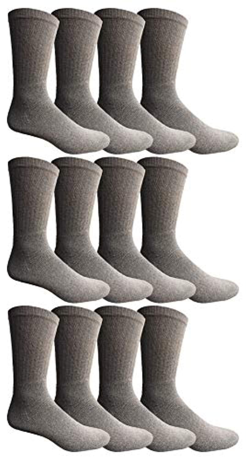 Yacht & Smith Mens Wholesale Bulk Sports Crew, Athletic Case Pack Socks (King Size), by SOCKS