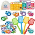 thumbnail image 1 of Coogam Math Counting Game, Math Manipulative Learning Swat The Fly Cards, Practice with Addition, Subtraction, Multiplication & Division, Educational Toy for 1 2 3 Years Old, 1 of 8