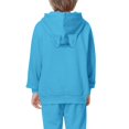 thumbnail image 6 of UDAUDU Kids Boys Girls Cat Ear Hoodies Round Neck Long Sleeve Kawaii Anime Print Hooded Sweater Cute Top Hoodies Pullover Blue 11-12 Years, 6 of 8