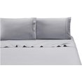 thumbnail image 3 of - Embroidery 3-Piece Bed Sheet Set with Deep Pocket Fitted Sheet \u2013 Ultra Soft Brushed Microfiber Bed Sheets, Wrinkle, Fade and Stain Resistant (Twin, Sliver), 3 of 6