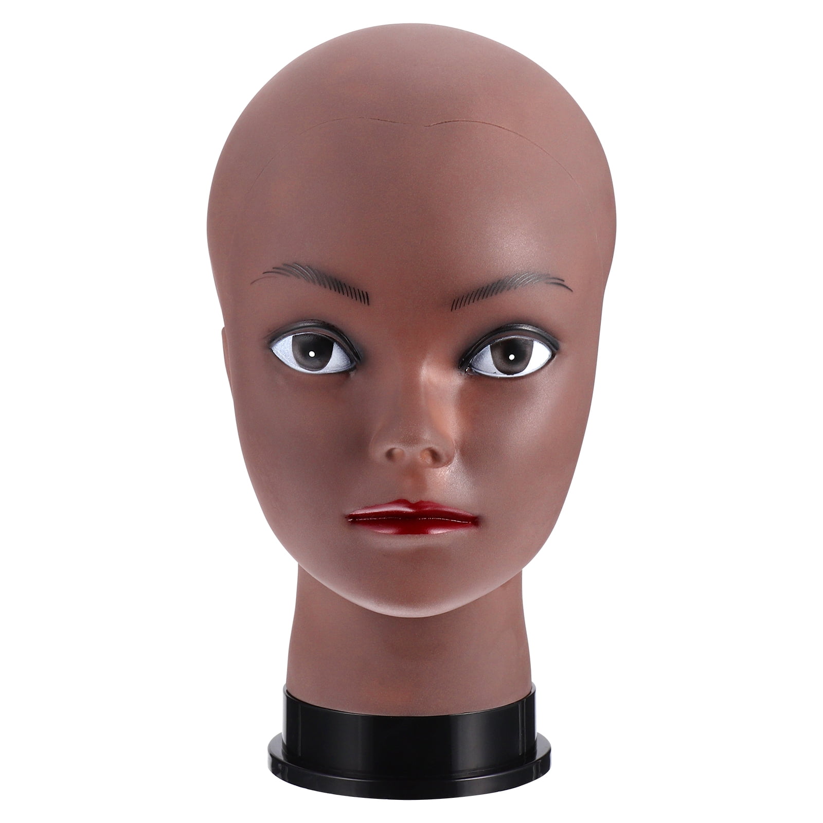 Ladella Beauty Cosmetology Wig Stand Block Bald Female Makeup Manikin Head  for Wigs Making not Styrofoam Display Mannequin Head (FAIR-BALD+C)
