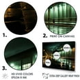 thumbnail image 3 of Designart "Twilight Industrial Blues I" Factories Wall Art Living Room, 3 of 7