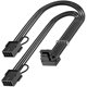 thumbnail image 1 of Chenchen 16Pin GPU RTX 4070 Super Power Adapter Cable 90 Degree, PCIE 5.0 16Pin Male to 2X8Pin Female Right Angled 12VHPWR GPU Extension Cable for Geforce RTX 4070 5070 Ti RTX 5080-13inch Black, 1 of 1