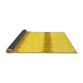 thumbnail image 2 of Ahgly Company Indoor Round Solid Yellow Modern Area Rugs, 5' Round, 2 of 4