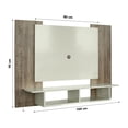 thumbnail image 2 of Panel Flotante para TV 40'' The Shop con 1 Repisa y 2 Estantes 104 cm x 90 cm beige, 2 of 6