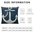 thumbnail image 5 of Nawypu  Outdoor Patio Decorative Lumbar Pillow Cover Only Weather Water Resistant Canvas Nautical Navy Blue Anchor, 5 of 5