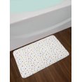 thumbnail image 2 of Flower Bath Mat, Wildflowers Pattern with Colorful Design Hand Drawn Ornamental Illustration Garden, Plush Bathroom Decor Mat with Non Slip Backing, 29.5" X 17.5", Multicolor, by Ambesonne, 2 of 2