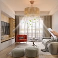 thumbnail image 5 of Ceiling Fan Light,Ceiling Fan Lamp with Remote Control,Caged Fandelier Ceiling Fans,6 Speeds for Bedroom Living Room Porch Kids Room, 5 of 9
