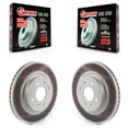 thumbnail image 1 of Genius Front Coated Disc Brake Rotors Pair for Car Kia Rio Hyundai Accent KG-101326, 1 of 9