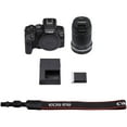 thumbnail image 4 of Canon EOS R10 Mirrorless Camera with 18-150mm Lens 5331C016 Sony 64GB TOUGH SD Card Bag Card Reader Flex Tripod Hand Strap Memory Wallet Cap Keeper Cleaning Kit International Model, 4 of 9