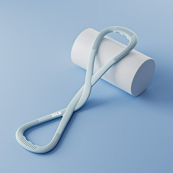 Qiweii Figure 8 Resistance Band, Arm Back Shoulder Exercise Elastic Rope Stretch Fitness Band, Foot, Leg, Hand Stretcher, Arm Exerciser for Yoga Pilates Stretching Physical Therapy, Home Workout