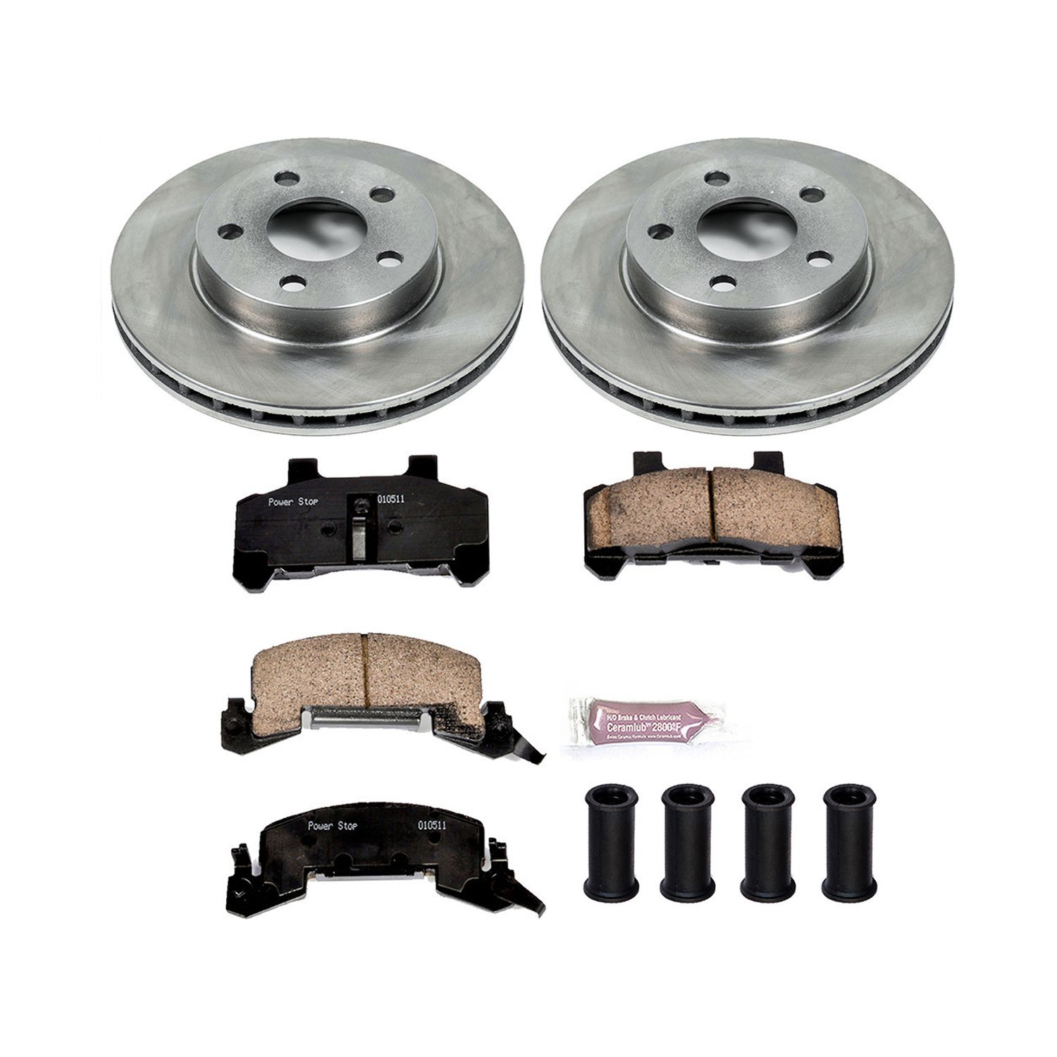 Power Stop Front Stock Replacement Brake Pad and Rotor Kit KOE4808