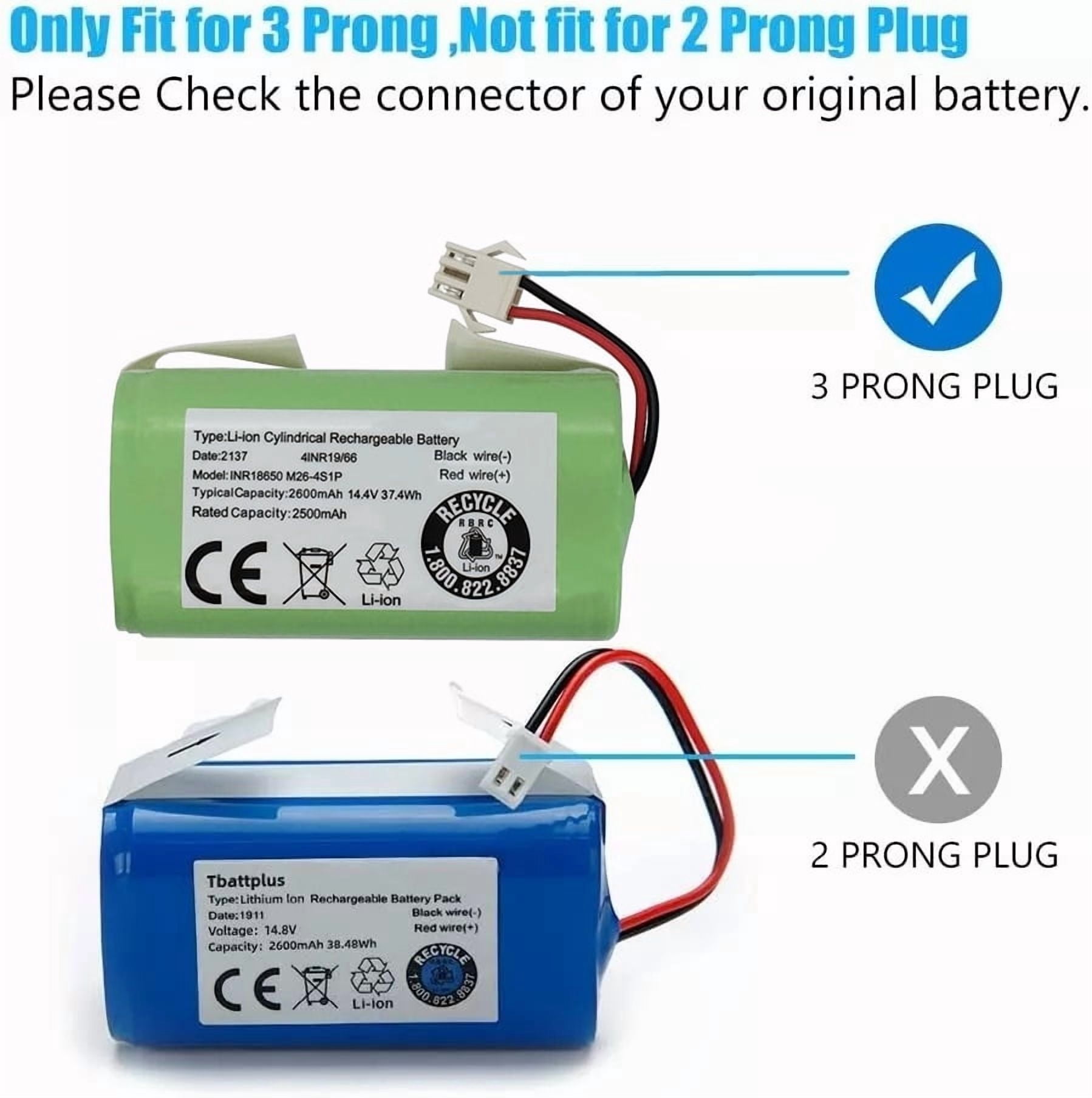 Battery For iHome AutoVac Eclipse iHRV10-BLK,iHRV11-BLK,Luna iHRV12-BLK , iHRV13-BLK Robot Vacuum