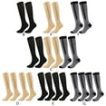thumbnail image 5 of Medias de compresión con cremallera para mujer y hombre, medias de compresión hasta la rodilla, medias de soporte médicas con puntera cerrada para varices, postoperatorias, hinchazón, enfermería y, 5 of 5