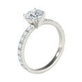 thumbnail image 3 of Aonejewelry 0.50 Ctw. Handcrafted Distinctive Diamond Engagement Wedding Ring 10K White Gold, 3 of 4