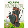 thumbnail image 4 of Esquirla Golf Cigar Holder Case Tube Bag Box with Cigar Cutter and Humidifier Accessories, 4 of 8
