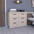 thumbnail image 2 of Tuhome Eiffel Kitchen Pantry with Two Open Shelves, Single-Door Cabinet, Multi-Level, 2 of 6