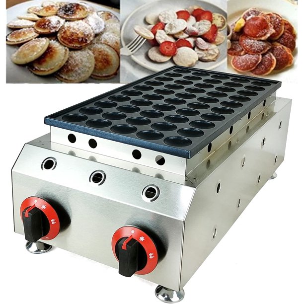 FETCOI Commercial Gas Mini Dutch Pancake Baker Maker for 50 Mini Dutch