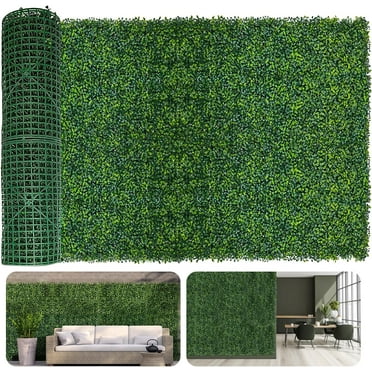 Artificial Ivy Privacy Fence Screen, 40X120 in(34 sqft) UV-Anti Faux Boxwood Roll Panels Greenery Backdrop Ivy Vine Leaf Fence Panels for Indoor Outdoor Wall Decor & Ivy Fence Covering Privacy