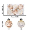 thumbnail image 3 of Axiiglly 6Pcs Christmas Balls Ornaments, 2.36" Glitter Transparent Christmas Balls Set with Stuffed, Shatterproof Xmas Hanging Balls for Christmas Trees Decorations, Holiday Party Decor, Gold, 3 of 7