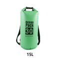 thumbnail image 4 of Waterproof Bags Multifunctional Outdoor Backpack Large-Capacity Equipment Foldable Kayak Rafting Bag Pool Beach Sports Green 15L Shoulders, 4 of 9