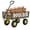 Green, variant on 900 lbs Heavy Duty Steel Garden Cart, Garden Wagon Cart on Wheels, Outdoor Metal Yard Utility Wagon Carts with and Mesh Removable Sides and 180°Rotating Handle, Black