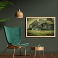 thumbnail image 2 of Country Wall Art with Frame, Farmer Field Barn Warehouse Midwest American Style Antique Art Print, Printed Fabric Poster for Bathroom Living Room, 35" x 23", Multicolor, by Ambesonne, 2 of 2