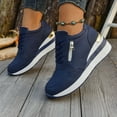 thumbnail image 2 of Womens Shoes,Sneakers Comfortable Lightweight Lace Up Ankle Support Athletic All Seasons Women Sneakers for Dates,Shoes for Women,Z01 Blue,9.5, 2 of 9